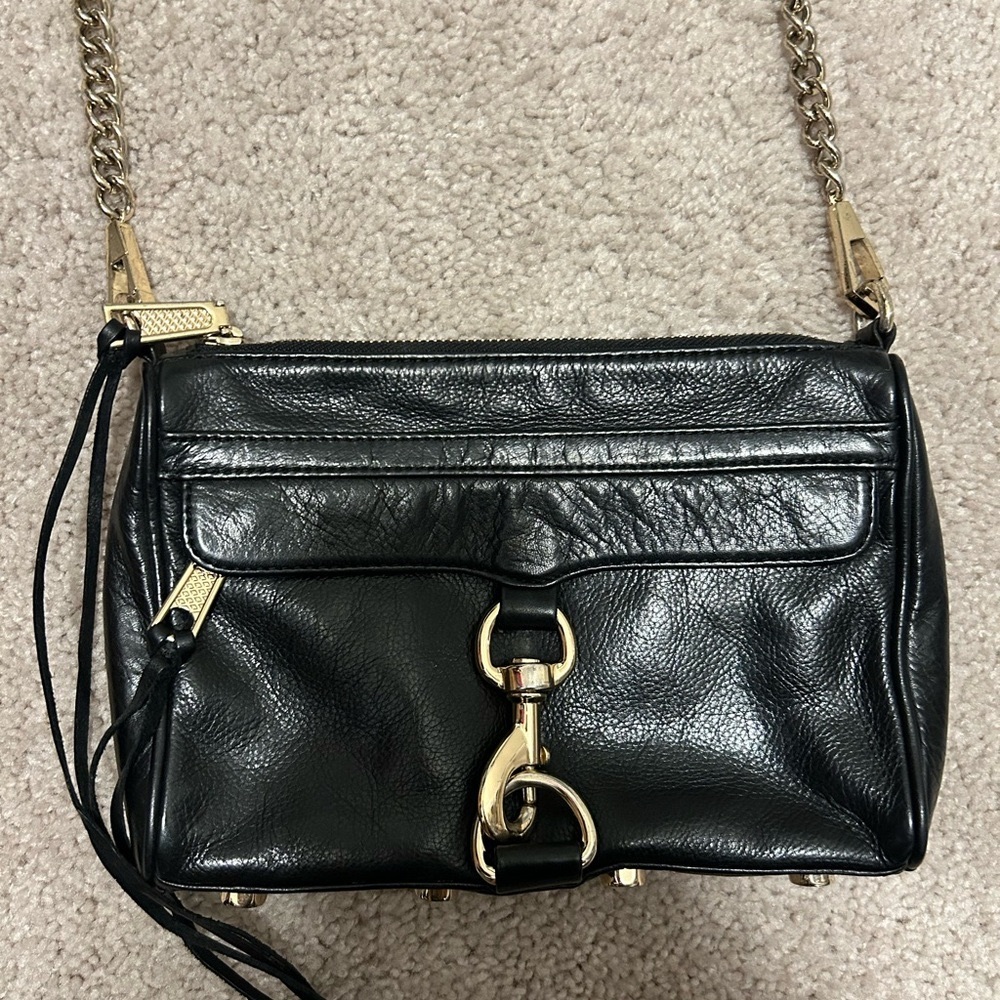 Rebecca Minkoff Black Leather Crossbody Bag